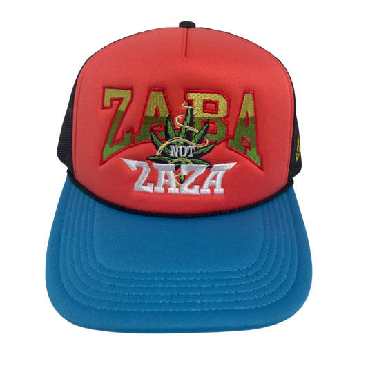 ZABA NOT ZAZA TRUCKER HAT